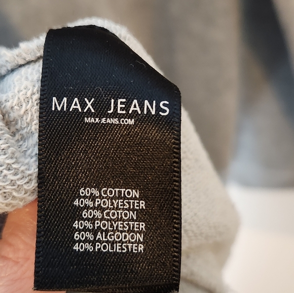 Max Jeans Gray Women's Sweatshirt with Stud And Cutout Accents Small (xsmall) - Picture 6 of 6